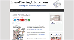 Desktop Screenshot of pianoplayingadvice.com