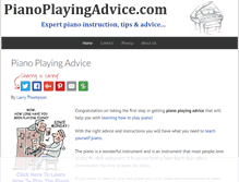 Tablet Screenshot of pianoplayingadvice.com